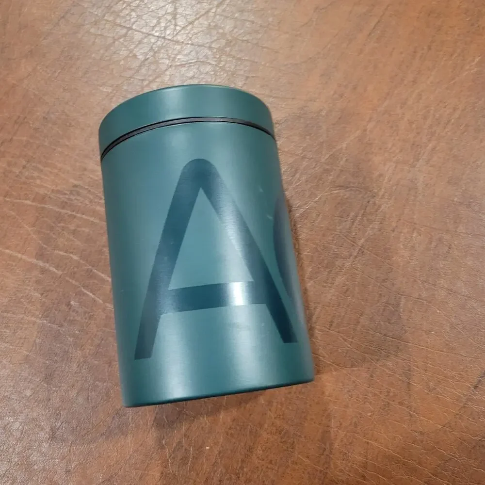 Athletic Greens AG1 Green 16oz Metal Canister Storage Container.